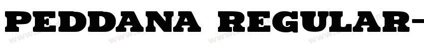 Peddana Regular字体转换